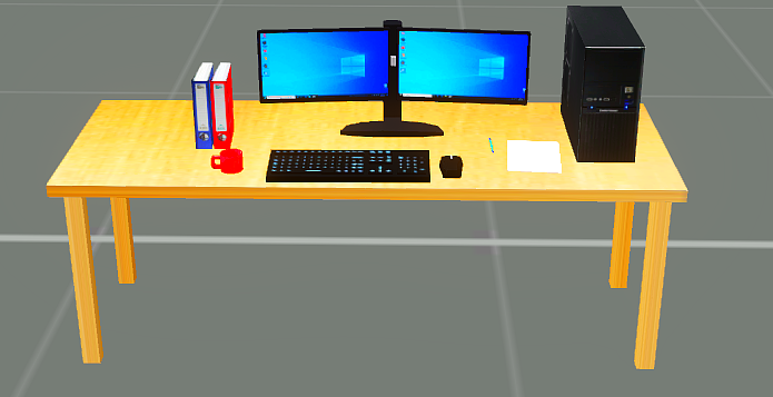 Bureau avec ordinateur 1