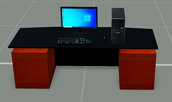 Bureau avec ordinateur 2