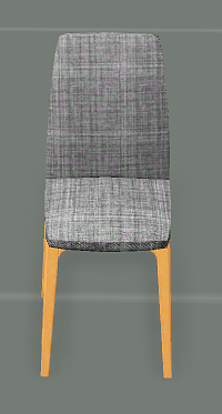 Chaise grise en tissu