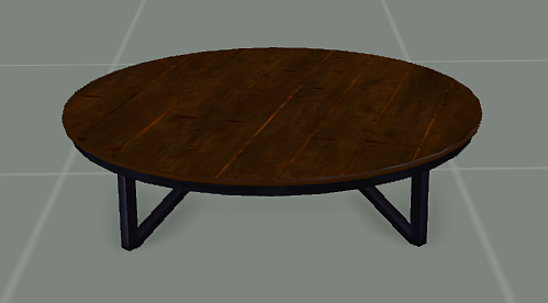 Table basse épicéa à support